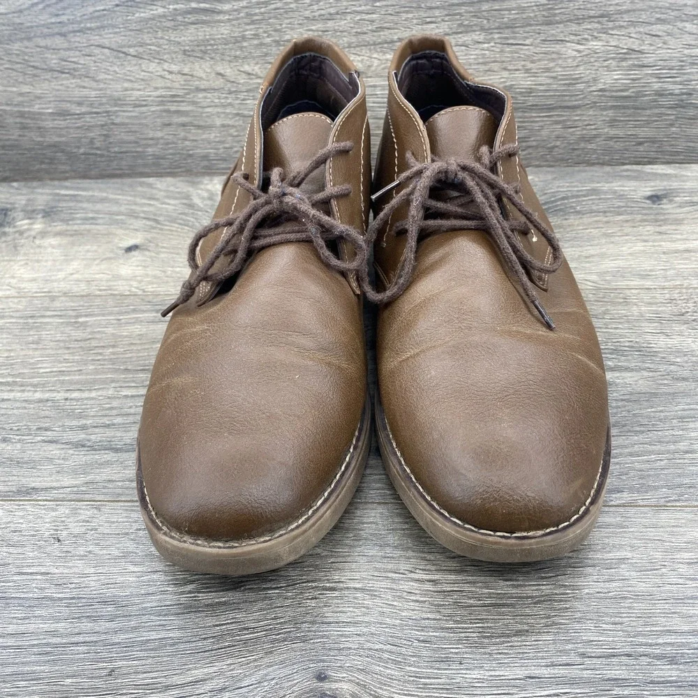 Dexter Comfort Memory Foam Lace Up Ankle Chukka Boots Men's Size 11.5 Tan Brown‎